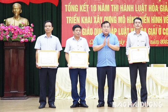 Cẩm Giàng hòa giải thành công 93% số vụ việc ở cơ sở