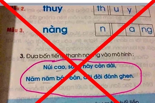 Không lan truyền thông tin chưa được kiểm chứng về sách giáo khoa