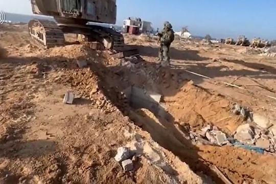 Israel đã phá hủy 130 đường hầm của Hamas ở Dải Gaza