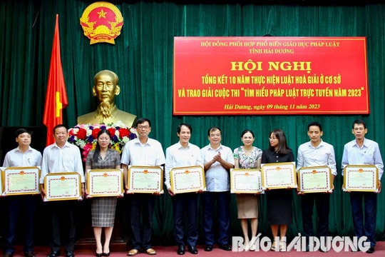 Hoạt động hòa giải ở cơ sở tại Hải Dương ngày càng hiệu quả