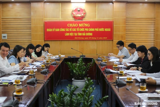 Hải Dương luôn tạo điều kiện cho các tổ chức phi chính phủ nước ngoài hoạt động