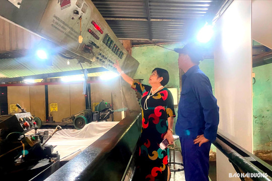Nữ doanh nhân say việc