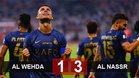 Al Wehda 1-3 Al Nassr: Ronaldo và Telles lập công