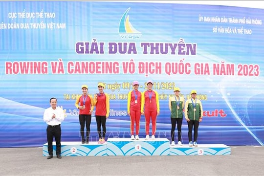 Khai mạc Giải đua thuyền Rowing và Canoing Vô địch quốc gia 2023