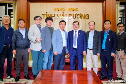 Hai Duong looks to strengthen cooperation on trade union activities with Korean city