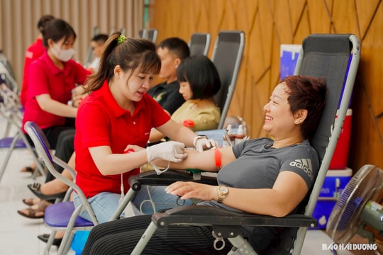 Hải Dương vượt chỉ tiêu vận động hiến máu tình nguyện