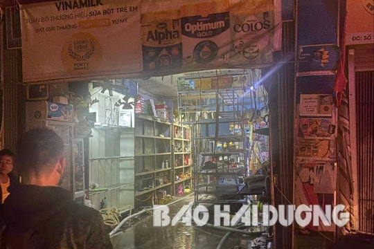 Cháy quán tạp hóa trong đêm ở Nam Sách,  2 người tử vong