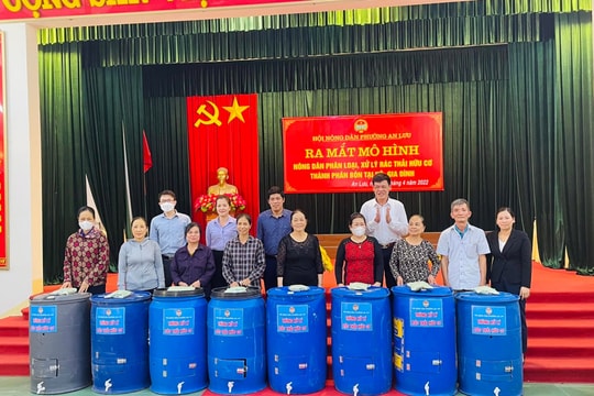 11/12 địa phương ở Hải Dương thí điểm phân loại, xử lý rác thải thành phân bón hữu cơ