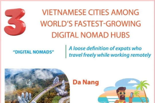 Three Vietnamese cities among world’s fastest-growing digital nomad hubs