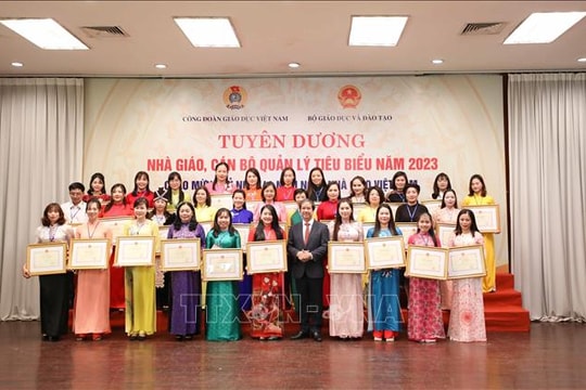 Tuyên dương 200 nhà giáo, cán bộ quản lý giáo dục tiêu biểu năm 2023