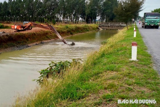 Cẩm Giàng tập trung tu bổ 20 tuyến kênh thủy lợi 