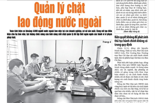 Xem gì trên báo Hải Dương ngày 22/11?