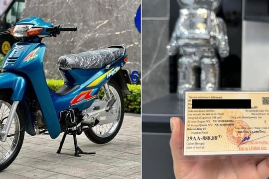 Honda Wave đời 2000 đội giá 800 triệu nhờ số khung số máy trùng biển ngũ quý 8