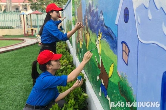 Nhiều việc làm thiết thực ở Chi đoàn Trường Mầm non Thanh An