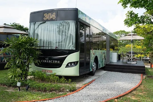 Khách sạn cao cấp cải tạo từ xe buýt cũ