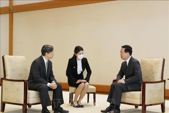 President Vo Van Thuong meets with Japanese Emperor, Empress