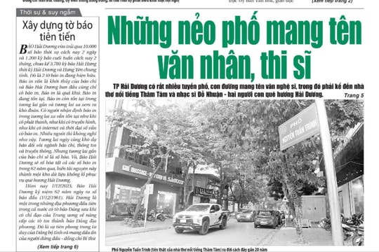 Xem gì trên báo Hải Dương ngày 1/12?