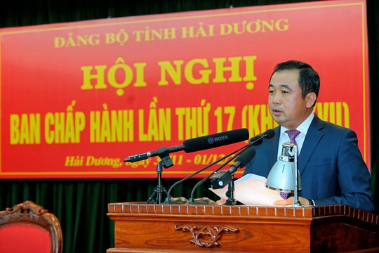 Hội nghị lần thứ 17 Ban Chấp hành Đảng bộ tỉnh Hải Dương khóa XVII