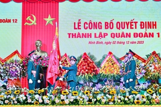 Công bố quyết định thành lập Quân đoàn 12