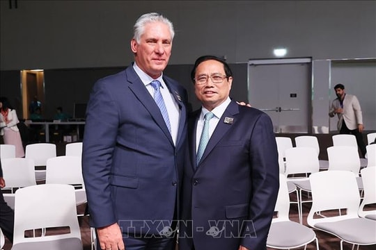 Thủ tướng Phạm Minh Chính gặp Chủ tịch Cuba và tiếp Chủ tịch Ngân hàng thế giới