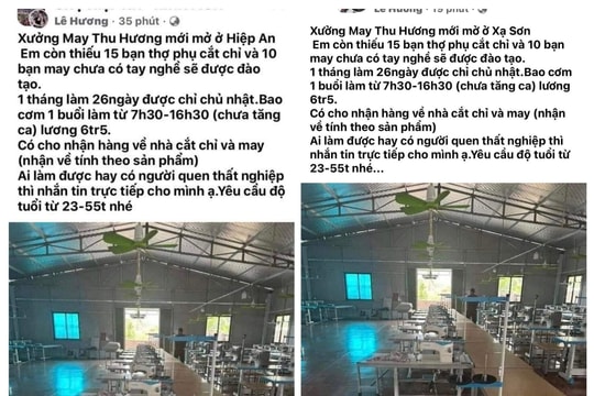 Cảnh giác kẻo mắc lừa tuyển dụng lao động cuối năm