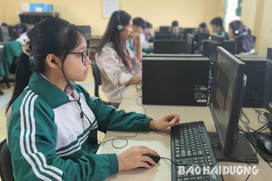 Hải Dương có hơn 19.400 học sinh thi tiếng Anh trên internet