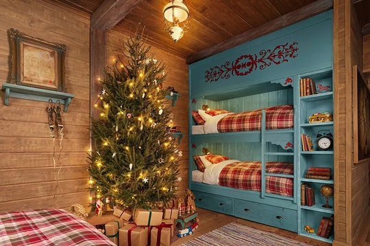 Cabin của ông già Noel cho khách lưu trú miễn phí