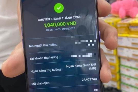 Cảnh giác thủ đoạn lừa đảo dùng hình ảnh “biên lai chuyển tiền thành công”