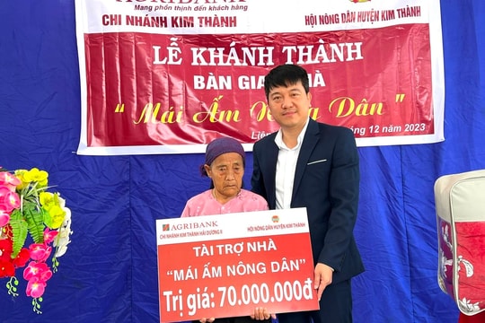Trao "Mái ấm nông dân" tại huyện Kim Thành