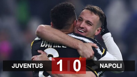 Juventus 1-0 Napoli: Juventus lên ngôi đầu bảng