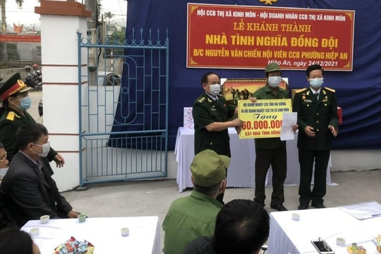 Doanh nhân cựu chiến binh Kinh Môn đóng góp trên 1 tỷ đồng cho hoạt động xã hội