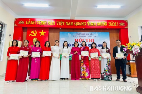 Kinh Môn công nhận 21 giáo viên tiểu học xuất sắc