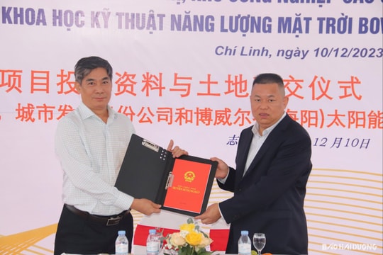 Khu công nghiệp Cộng Hoà bàn giao đất triển khai dự án 120 triệu USD