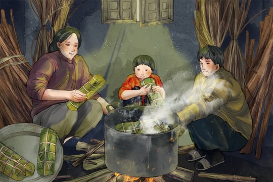Bếp xuân của mẹ