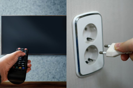 Có nên rút phích cắm điện ti vi sau mỗi lần xem?