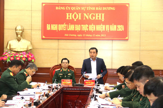 Tham mưu cấp uỷ, chính quyền địa phương thực hiện tốt nhiệm vụ quốc phòng, quân sự địa phương 