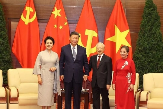 Tổng Bí thư Nguyễn Phú Trọng chia tay Tổng Bí thư, Chủ tịch nước Tập Cận Bình
