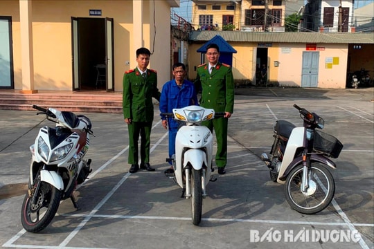 Bắt đối tượng liên tiếp trộm cắp xe máy ở xã Vĩnh Hòa