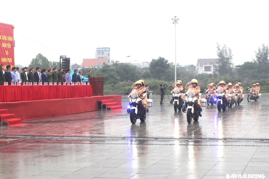 Công an tỉnh Hải Dương ra quân bảo đảm an ninh, trật tự dịp Tết Giáp Thìn 2024