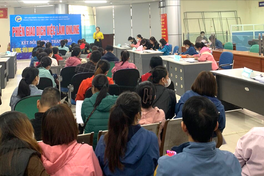 28 doanh nghiệp Hải Dương tham gia sàn giao dịch việc làm trực tuyến