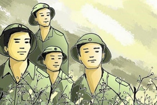 Uống trà ở Trường Sơn