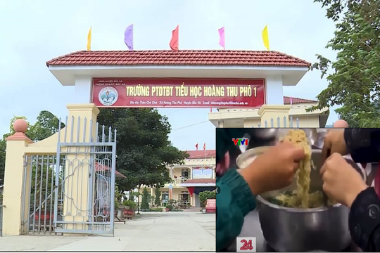 Đình chỉ hiệu trưởng trường bị tố cho 11 em ăn chung 2 gói mì tôm chan cơm
