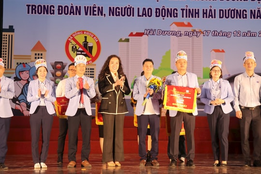Công đoàn TP Hải Dương nhất Hội thi tìm hiểu Luật Giao thông đường bộ