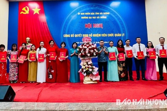 Trường Đại học Hải Dương tinh gọn bộ máy, chuẩn hóa đội ngũ sau sáp nhập