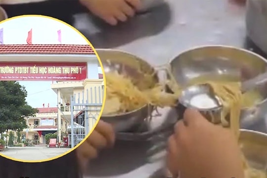  Sở Giáo dục và Đào tạo Lào Cai lên tiếng vụ 11 học sinh ăn chung 2 gói mì tôm chan cơm