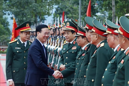 Chủ tịch nước Võ Văn Thưởng thăm Lữ đoàn K3, Tổng cục II - Bộ Quốc phòng