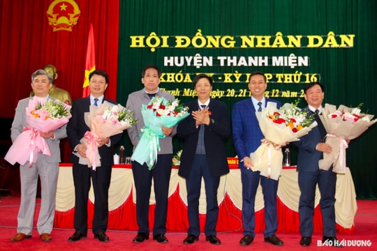 Đồng chí Nguyễn Thế Tài được bầu giữ chức Chủ tịch UBND huyện Thanh Miện