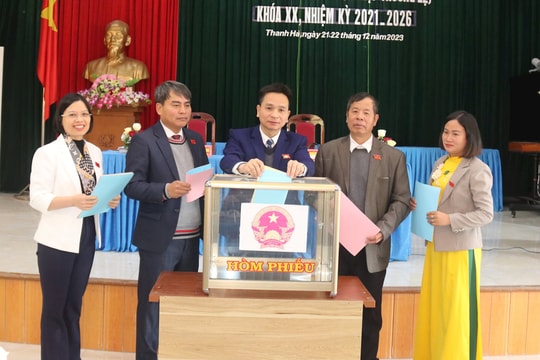 Cả 3 lãnh đạo UBND huyện Thanh Hà được 100% số phiếu tín nhiệm cao