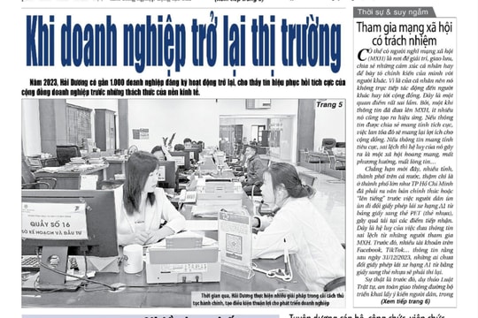 Xem gì trên báo Hải Dương ngày 21/12?