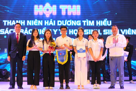 Sinh viên Đại học Hải Dương nhất Hội thi thanh niên tìm hiểu chính sách bảo hiểm y tế
